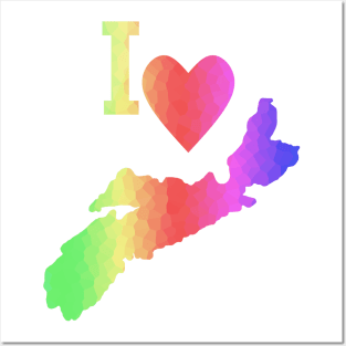 Nova Scotia, Canada Map Posters and Art
